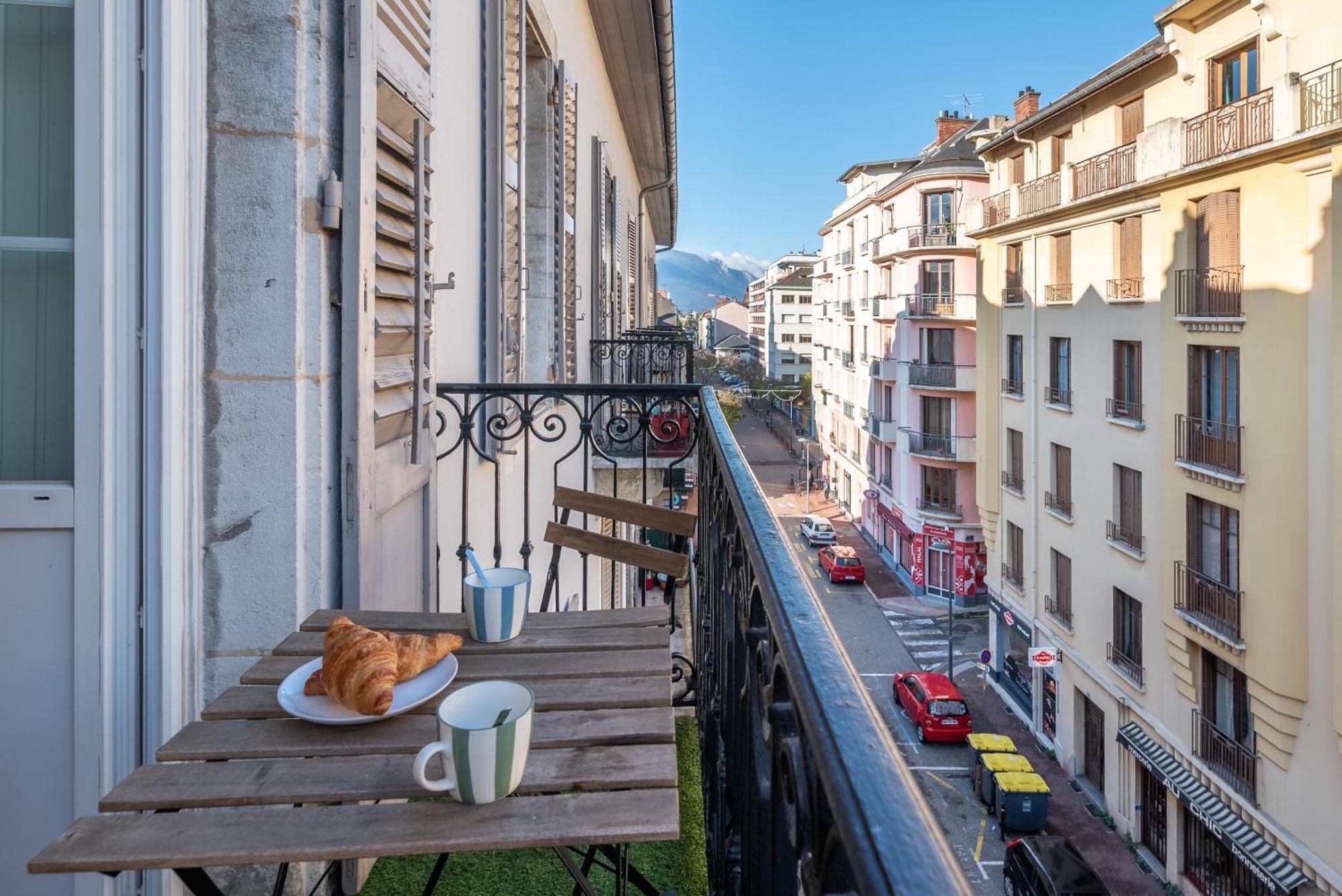Appartement Spacieux Et Chaleureux Coeur De Ville Chambery Bagian luar foto